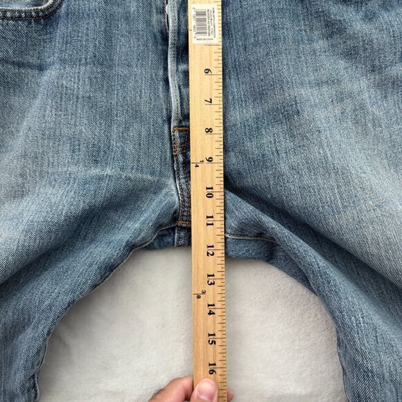 Levis 501 Jeans Mens 33x34 (33x30) Blue Original Fit Button Fly Straight Leg - Picture 6 of 13